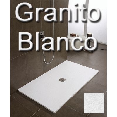 Plato de ducha stone modelo pizarra natural de 800 x 1750 Granito Blanco SYAN, SYAN BAJO