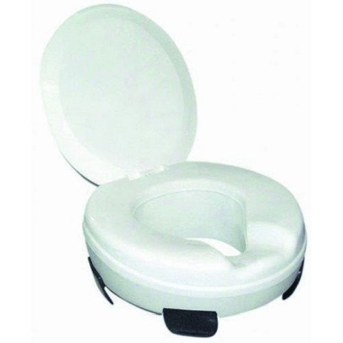 ASIENTO ELEVADOR PARA INODORO CON TAPA BLANCO REF. 15033 NOFER, Alza Inodoros Water bater WC tazas vater W.C. minusvalia minusvalidos Tapa toilet seat