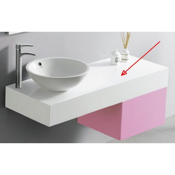 ENCIMERA LACADA DE 1200 x 450 x 150 mm EN BLANCO REF. 7004 BATHCO, 