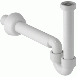 SIFON CURVO ESCUADRA CON TUERCA  PARA LAVABO O BIDE DE 40 11/2 REF. 151.108.21.1 GEBERIT, Cromada Para Recomendado 1 1/2 1-1/2 videt bidet Sifones 11/2" Lababos washbasin basin lavavos Lavabos desagues desages