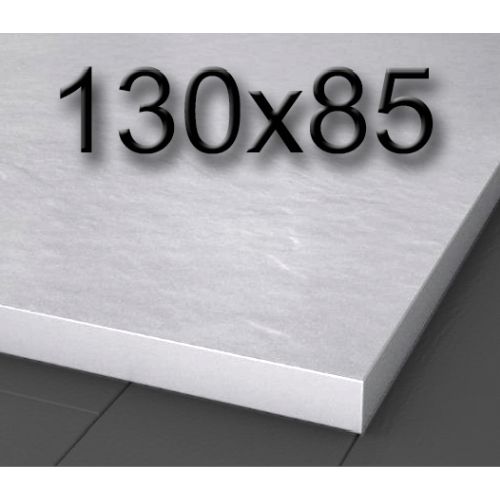 Plato de ducha de carga mineral textura pizarra de 1300 x 850 mm Blanco, 130/85cm 130x85cm 130-85cm Silexgel Resinas gelcoat Gel-coat Gel Coat Nudespol Poliester