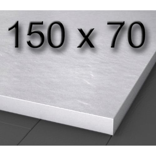 Plato de ducha de carga mineral textura pizarra de 1500 x 700 mm Blanco, Silexgel Resinas gelcoat Gel-coat Gel Coat Nudespol Poliester 150x70cm