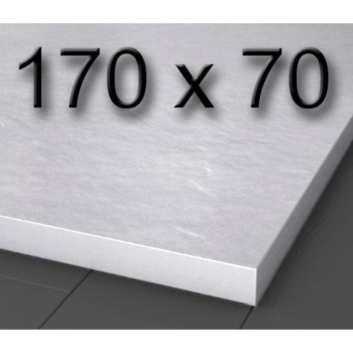 Plato de ducha de carga mineral textura pizarra de 1700 x 700 mm Blanco, Silexgel Resinas gelcoat Gel-coat Gel Coat Nudespol Poliester 170x70cm