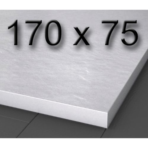 Plato de ducha de carga mineral textura pizarra de 1700 x 750 mm Blanco, Silexgel Resinas gelcoat Gel-coat Gel Coat Nudespol Poliester 170x75cm