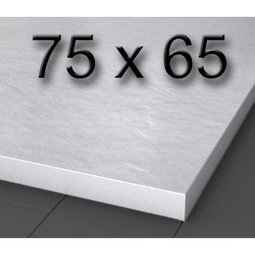 Plato de ducha de carga mineral textura pizarra de 750 x 650 mm Blanco, Silexgel Resinas gelcoat Gel-coat Gel Coat Nudespol Poliester 75x65cm