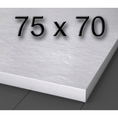 Plato de ducha de carga mineral textura pizarra de 750 x 700 mm Blanco, Silexgel Resinas gelcoat Gel-coat Gel Coat Nudespol Poliester 75x70cm