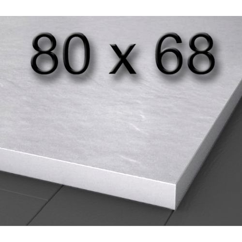 Plato de ducha de carga mineral textura pizarra de 800 x 680 mm Blanco, Silexgel Resinas gelcoat Gel-coat Gel Coat Nudespol Poliester 80x68cm