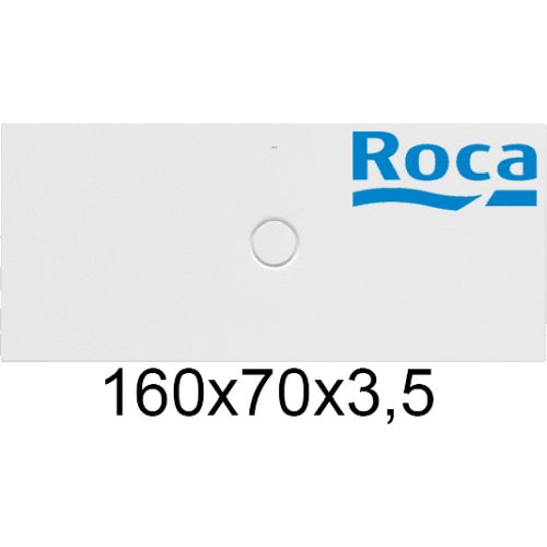 Plato de ducha de SENCERAMIC CRATOS de 1600x700x35 mm blanco mate ROCA A3740L3620, 8433290170795 160x70cm Porcelana