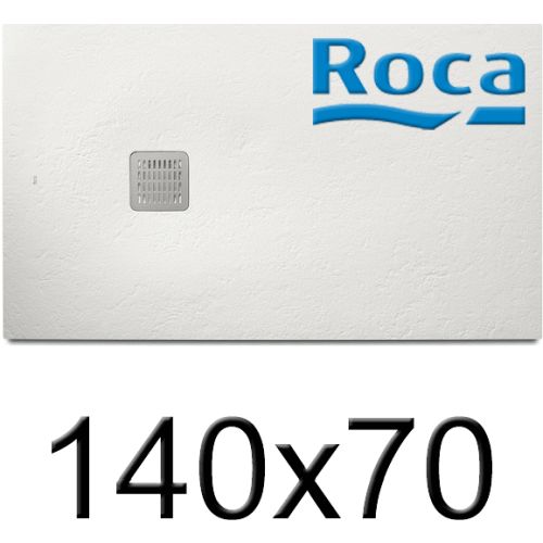 Plato de ducha de STONEX TERRAN de 1400x700x31 Blanco ROCA AP1015782BC01100, BLC BLANCA BLANCOS extraplanos Platos Sanitarios Resina Extraplano carga mineral Gelcoat Gel-coat gel coat 140x70cm 1400x700mm