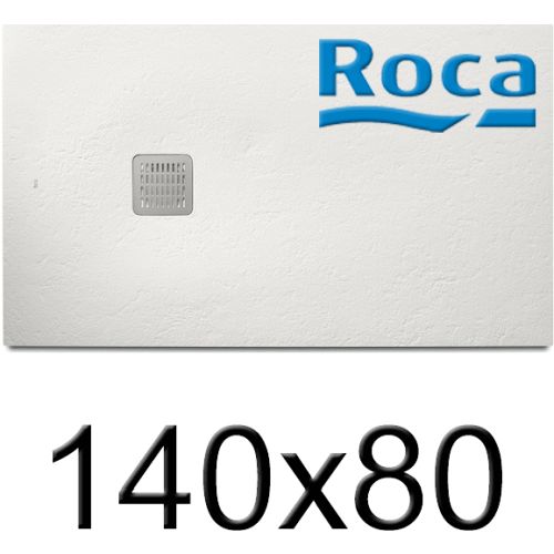 Plato de ducha de STONEX TERRAN de 1400x800x31 Blanco ROCA AP10157832001100, BLC BLANCA BLANCOS extraplanos Platos Sanitarios Resina Extraplano carga mineral Gelcoat Gel-coat gel coat 140x80cm 1400x800mm