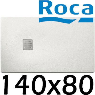 Plato de ducha de STONEX TERRAN de 1400x800x31 Blanco Roto ROCA AP10157832001090, 140x80cm extraplanos Platos Sanitarios Resina Extraplano carga mineral Gelcoat Gel-coat gel coat 8433290308693