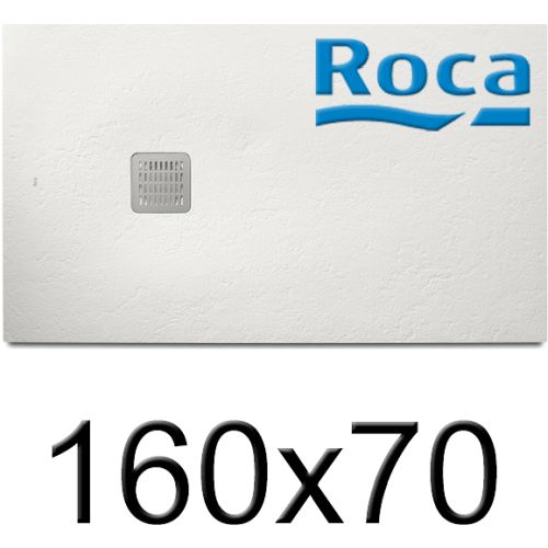 Plato de ducha de STONEX TERRAN de 1600x700x31 Blanco ROCA AP1016402BC01100, BLC BLANCA BLANCOS extraplanos Platos Sanitarios Resina Extraplano carga mineral Gelcoat Gel-coat gel coat 160x70cm 1600x700mm