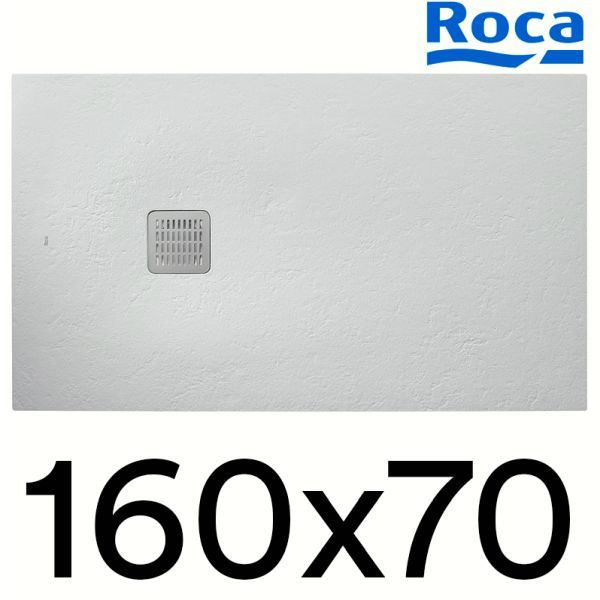 Plato de ducha de STONEX TERRAN de 1600x700x31 Gris Perla ROCA AP1016402BC01630, 