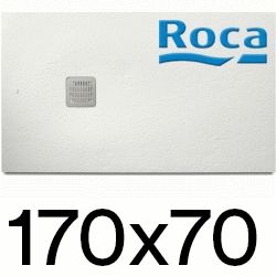 Plato de ducha de STONEX TERRAN de 1700x700x31 Blanco ROCA AP1016A42BC01100, 