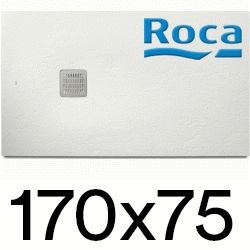 Plato de ducha de STONEX TERRAN de 1700x750 Blanco ROCA, 