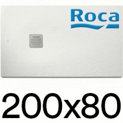 Plato de ducha de STONEX TERRAN de 2000x800x31 Blanco ROCA AP1017D032001100, 