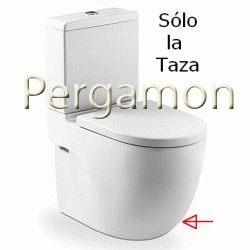 TAZA MERIDIAN-N COMPACTO PARA TANQUE BAJO Y SALIDA DUAL PERGAMON 342248170 ROCA, INODORO WATER Bater WC VATER Sanitarios Meridiam W.C.