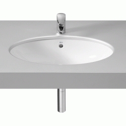 LAVABO REDONDO BAJO ENCIMERA MODELO BERNA  DE 560 x 420 EDELWEIS ROCA, Roca Bajo Encimera Empotrables Encastrar Encastrables Lababos washbasin basin lavavos Lavabos Sanitarios