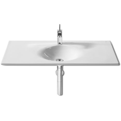 LAVABO RECTANGULAR MODELO KALAHARI DE 1000 x  510 PERGAMON, Roca Lavabos Murales Con Para muebles Especiales Lababos washbasin basin lavavos Sanitarios Pared