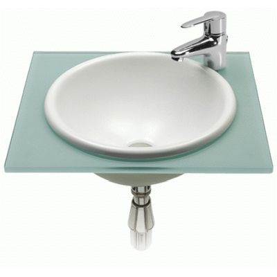 LAVABO REDONDO PARA ENCIMERA MODELO FORO 400 mm GRAPHIT ROCA, Empotrables Encastrar Encastrables Para Lavabos especiales Lababos washbasin basin lavavos Sanitarios