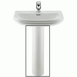 PEDESTAL PARA LAVABO DAMA RETRO BLANCO 331325001 ROCA, Pie Columna Sanitarios Series Baos Aseos Lababos washbasin basin lavavos Lavabos