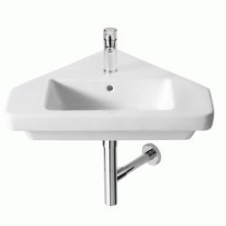 LAVABO DAMA-N ANGULAR DE 650 x 485 mm BLANCO 32778C000 ROCA, SERIE COLECCION Lababos washbasin basin lavavos Lavabos Sanitarios Esquineros Esquineras Rinconeros Rinconeras