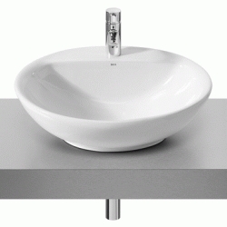 LAVABO REDONDO SOBRE ENCIMERA  MODELO FONTANA DE 600 mm BLANCO 327877000 ROCA, Encima De Arriba muebles Lavabos Especiales Lababos washbasin basin lavavos Sanitarios