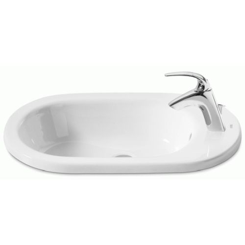 LAVABO MERIDIAN-N PARA ENCIMERA 60 BLANCO 32724E000 ROCA, Blanca Sanitarios Series Baos Aseos Empotrar Empotrables Encastrar Encastrables Lavabos Lababos washbasin basin lavavos Meridiam