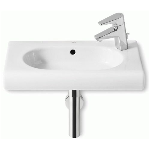 LAVABO MERIDIAN-N COMPACTO CON AGUJERO PARA GRIFO DERECHA DE 550 x 320 BLANCO A32724Y000 ROCA, Lavabos Lababos washbasin basin lavavos Sanitarios Meridiam