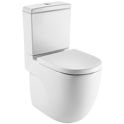 TAZA MERIDIAN-N CONFORT TANQUE BAJO SALIDA DUAL 440 mm DE ALTURA BLANCO (Slo Taza) A34224C00U ROCA, INODORO WATER Bater WC VATER Sanitarios Meridiam W.C.