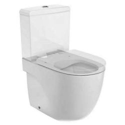 Taza MERIDIAN-N Compacto Rimless tanque bajo salida dual blanca A34224L000 ROCA, 8433290021066 INODORO WATER Bater WC VATER Sanitarios Meridiam W.C.