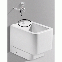 BIDE ELEMENT CON ORIFICIO PRACTICADO BLANCO A357577000 ROCA, Agujero Abertura Boca Hueco Toma Sanitarios Series Baos Aseos videt bidet