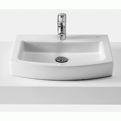 LAVABO HALL PARA SOBRE ENCIMERA 520 CON ORIFICIO PRACTICADO BLANCO A32788200H ROCA, Sobre Agujero Blanca Abertura Boca Hueco Toma Sanitarios Series Baos Aseos Lavabos Lababos washbasin basin lavavos