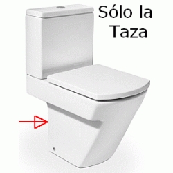 TAZA HALL PIE ABIERTO DETRAS TANQUE BAJO SALIDA DUAL BLANCA ( SIN TAPA ) A342627000 ROCA DSCTL, Inodoros Water Bater Salida Wc Cisterna Mochila Sanitarios Series Baos Aseos Blanco VATER W.C.