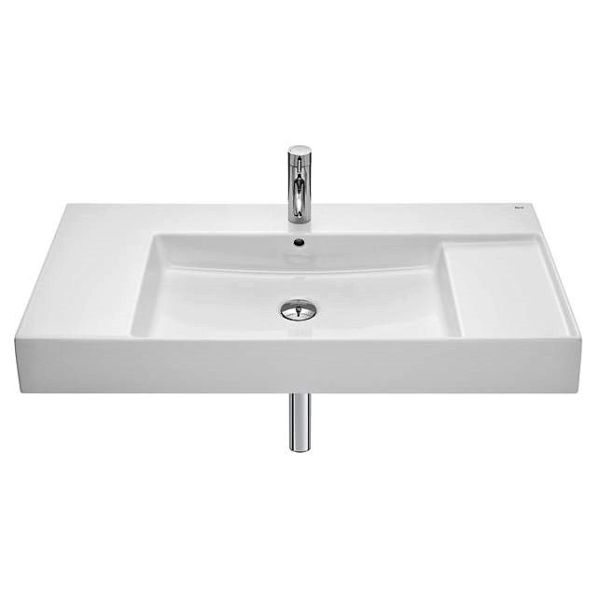 Lavabo fineceramic mural INSPIRA SQUARE de 1000x490mm BLANCO A32752A000 ROCA, 8433290460094 sobremueble 100x49cm lavavos lababos labavos 1000/49cm 100-49cm cuadrado rectangular