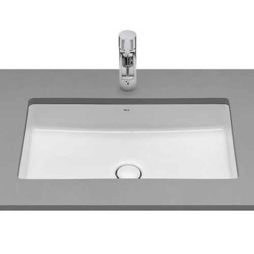 Lavabo fineceramic bajo encimera INSPIRA SQUARE de 560x350mm BLANCO A327535000 ROCA, 8433290809480 lavavos lababos labavos 56/35cm 56x35cm 56-35cm cuadrado rectangular