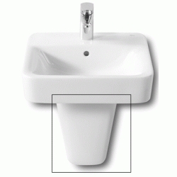 SEMIPEDESTAL SENSO SQUARE BLANCO 337512000 ROCA, Semi Pedestal Pie Columna Especiales Sanitarios