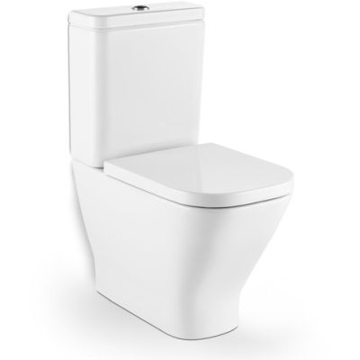 TAZA THE GAP COMPACTO DE TANQUE BAJO Y SALIDA DUAL BLANCO (SIN TANQUE NI TAPA) A342472000 ROCA, Inodoros Water bater WC tazas vater Sanitarios W.C. completo completa