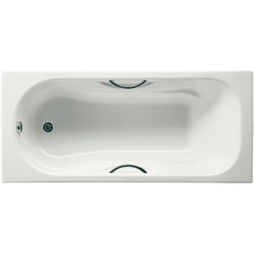 BAERA MALIBU DE 160 x 70 BLANCO ASAS CROMO ROCA A233450001, Roca Hierro Fundicin Fundido Colado Asidero, Agarradero, Asidor,    Cromado Cromada Sanitarios 160x70