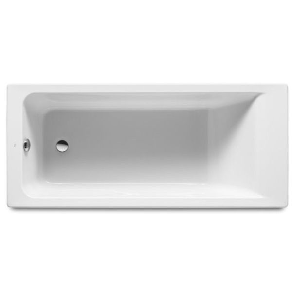 BAERA ACRILICA MODELO EASY SQUARE DE 160x75 SIN MASAJE BLANCA ROCA A248178000, FIBRA RECTANGULAR Sanitarios Blanco