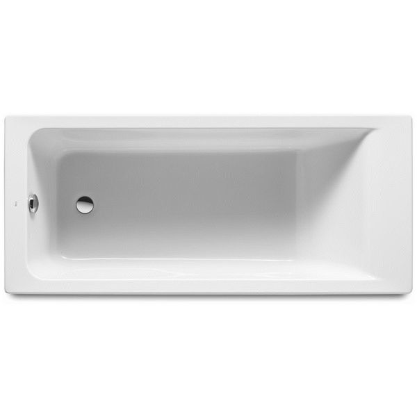 BAERA ACRILICA MODELO EASY SQUARE DE 1700x70 SIN MASAJE BLANCA ROCA A248150000, FIBRA RECTANGULAR Sanitarios Blanco 170x70cm