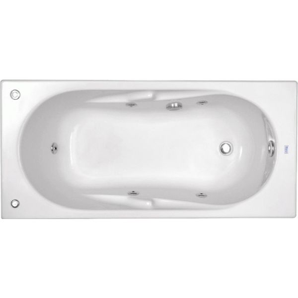 BAERA GENOVA 150 x 70 BASIC BLANCO MASAJE AGUA DSCTL 247342001, Roca Fibra Sanitarios 150x70