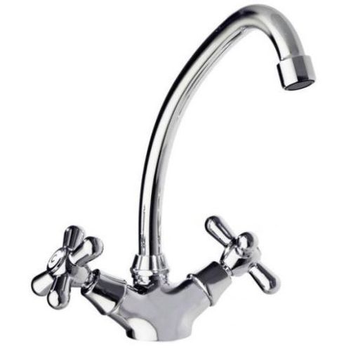 Monomando fregadero vertical cromado GAUDI II RAMON SOLER 3109C, MEZCLADOR GRIFOS GRIFERIAS FREGADERA COCINA CROMO CROMADA Kitchen Faucet Bancadas Bimandos two lever double