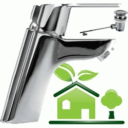 Grifo monomando ecoeficiente para lavabo con desage automtico con maneta. Latiguillos de alimentac, Vlvulas Automtica Cromado Cromada Griferas Grifos Series Para BALBULAS Lababos washbasin basin lavavos Lavabos Repisa Mezcladores Mezcladoras single handle faucet