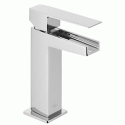 MONOMANDO DE LAVABO SLIM-TRES CASCADA LIBRE CON PALANCA REF 20211001 CROMADO TRES 8429546438696, MEZCLADOR GRIFOS GRIFERIAS CROMADA CROMO CAO ABIERTO 202.110.01 Lababos washbasin basin lavavos Lavabos Repisa single handle faucet tap