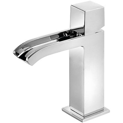 MONOMANDO DE LAVABO CUADRO-TRES CON VOLANTE Y CAO CASCADA  REF. 00611002 CROMA 8429546447896, Cromo Cromado Cromada Griferas Grifos Series De Para 006.110.02 Lababos washbasin basin lavavos Lavabos Repisa Mezcladores Mezcladoras single handle faucet