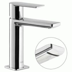 MONOMANDO DE LAVABO LOFT-TRES CON MANETA Y CAO CASCADA CROMADO REF 20010101 TRES 8429546428277, CROMO GRIFERIAS GRIFOS Lababos washbasin basin lavavos Lavabos Repisa Mezcladores Mezcladoras single handle faucet