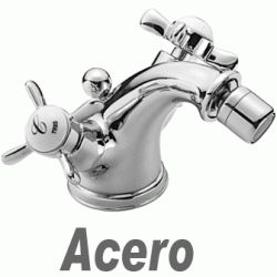 MONOBLOC DE BIDE CON VALVULA AUTOMATICA RETRO-TRES CROMADO REF 12912061 8429546031231 DSCTL, desague Automatico Cromado Cromada Tres Mezclador bimando videt bidet BALBULAS