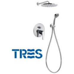 Kit de grifo monomando empotrado de 2 vas para ducha. Cuerpo empotrado incluido. Con maneta., kit conjunto cromo cromadas Mezcladores Mezcladoras Grifos Griferias shower Single Lever handle faucet tap 8429546440132 wall mounted hung