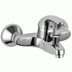 Grifo monomando mural para baera y ducha ducha de mano anticalcrea. Soporte orientable para ducha, Con Cromado Cromada Griferas Grifos Tres Series De Para 1.72.170 Mezcladores Mezcladoras Grupo Baera